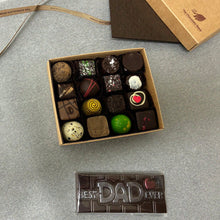 Load image into Gallery viewer, Special Fathers Day Box - 16 Chocolates + One Bar
