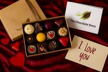 Load image into Gallery viewer, Valentine's Day Box - 12 Chocolates
