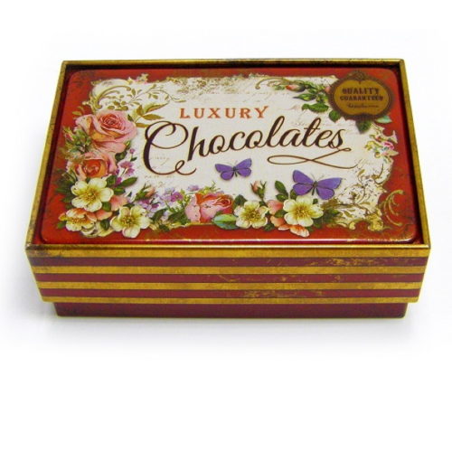 Nostalgia Red Luxury Chocolates Tin Small